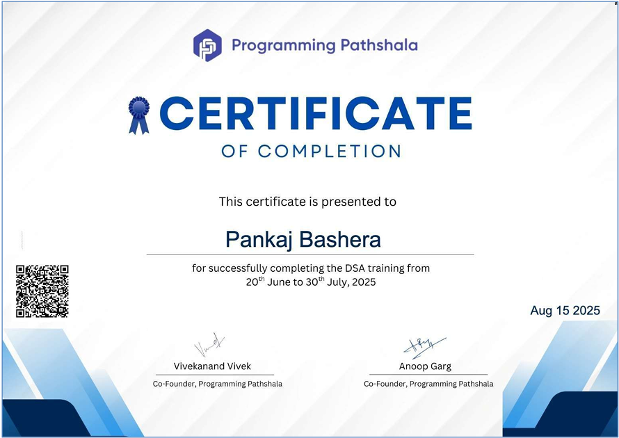 Pankaj's Portfolio